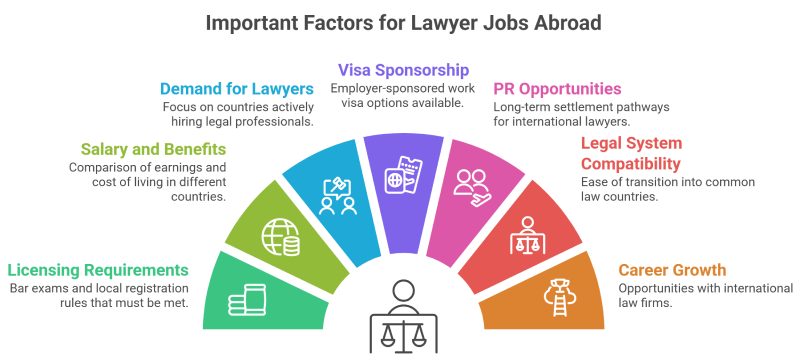 Top 10 best countries for lawyers to work abroad with high salaries, legal career opportunities, work visas, and global law firms